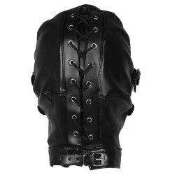 Ouch! Xtreme Cagoule avec Masque et Bâillon Blind Mask Gag Noire